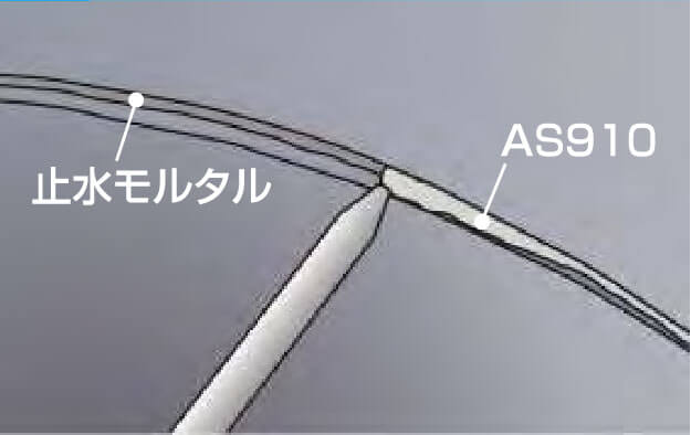 ２．目地止水施工<プレートロック工法>