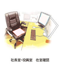 社長室・役員室 在室確認<薄型着座スイッチ>